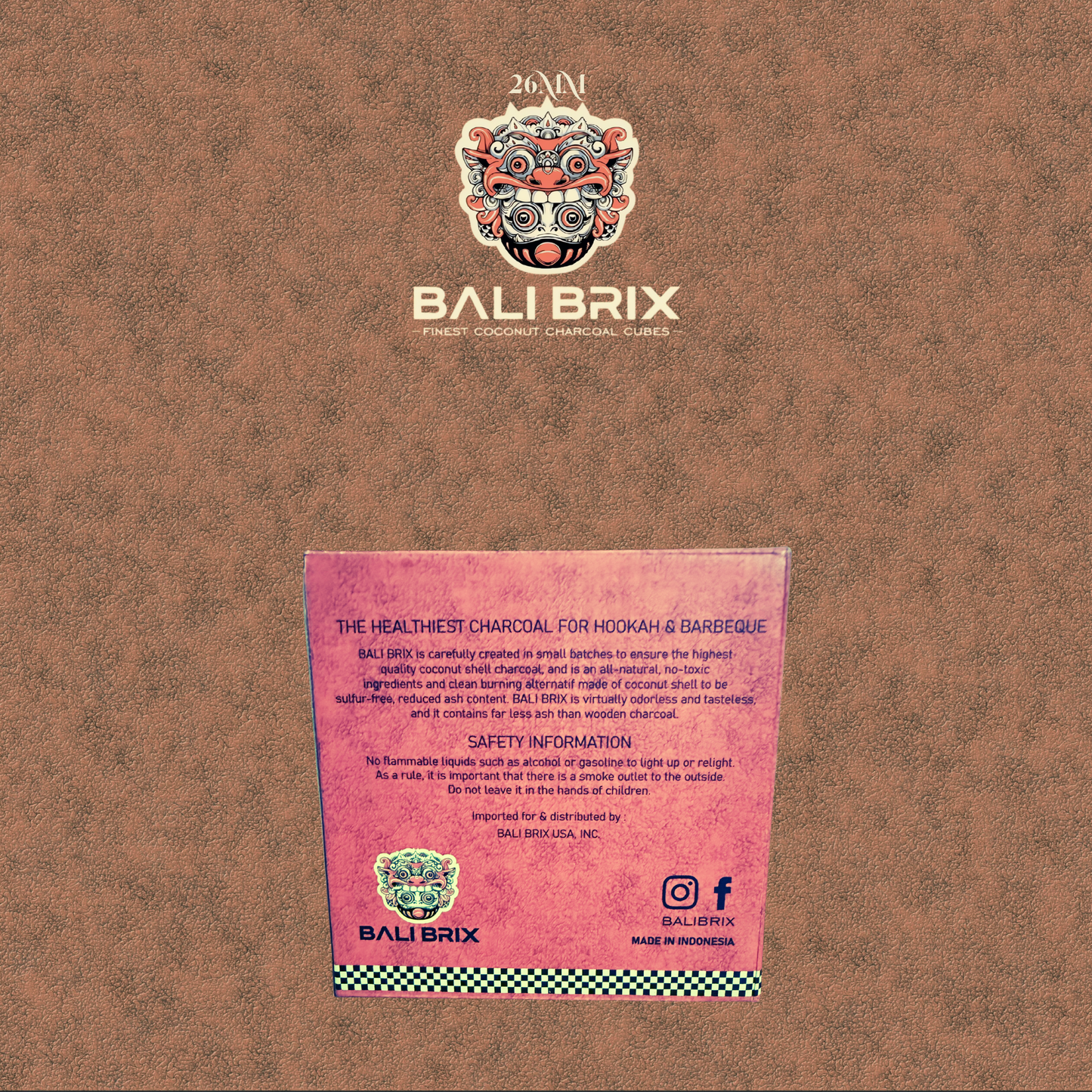 Bali Brix™️ - Finest Coconut Charcoal Cubes (26mm)