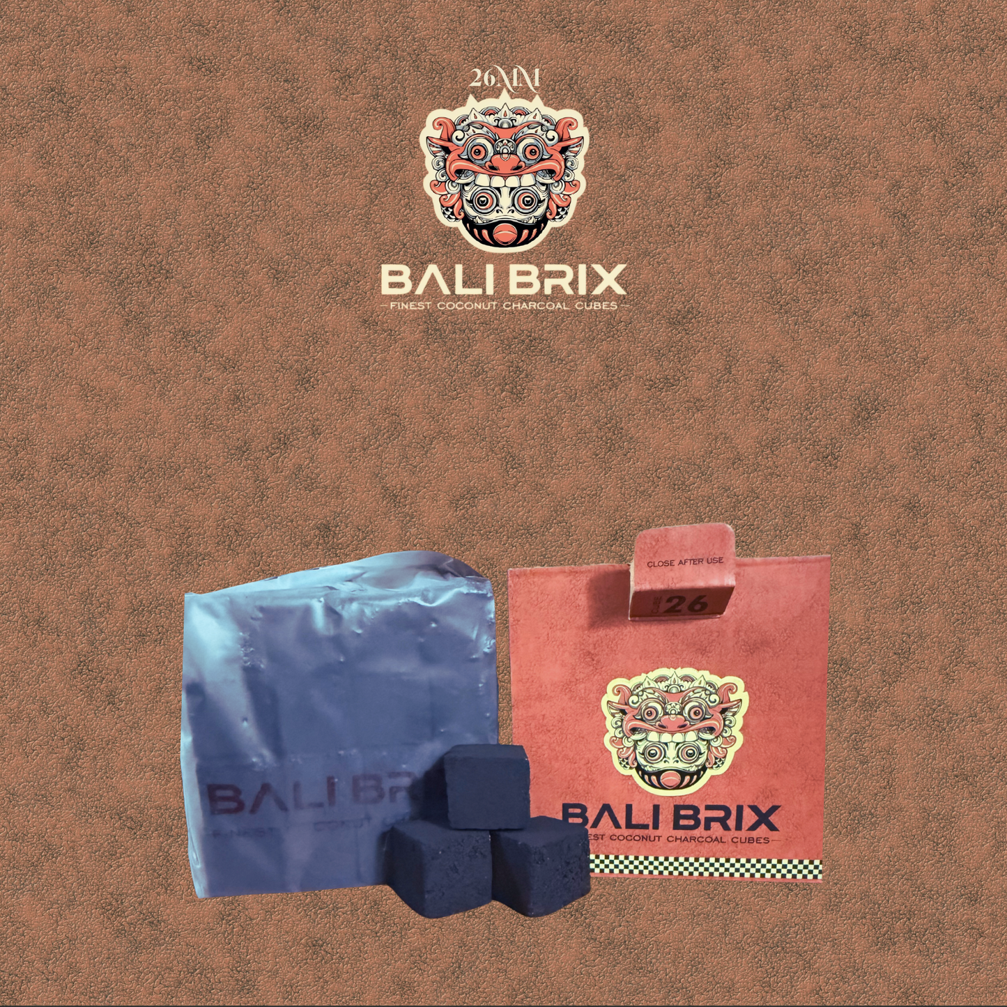 Bali Brix™️ - Finest Coconut Charcoal Cubes (26mm)