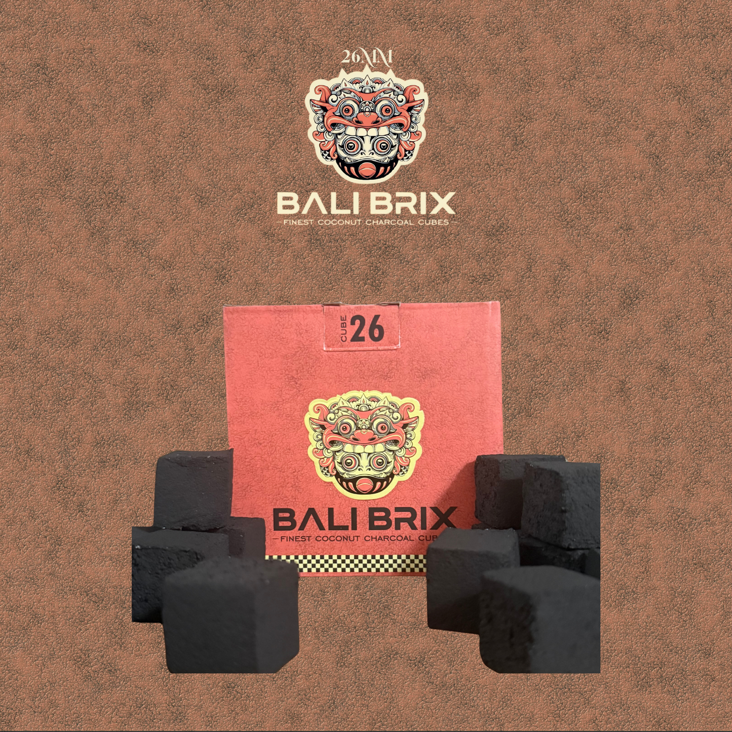 Bali Brix™️ - Finest Coconut Charcoal Cubes (26mm)